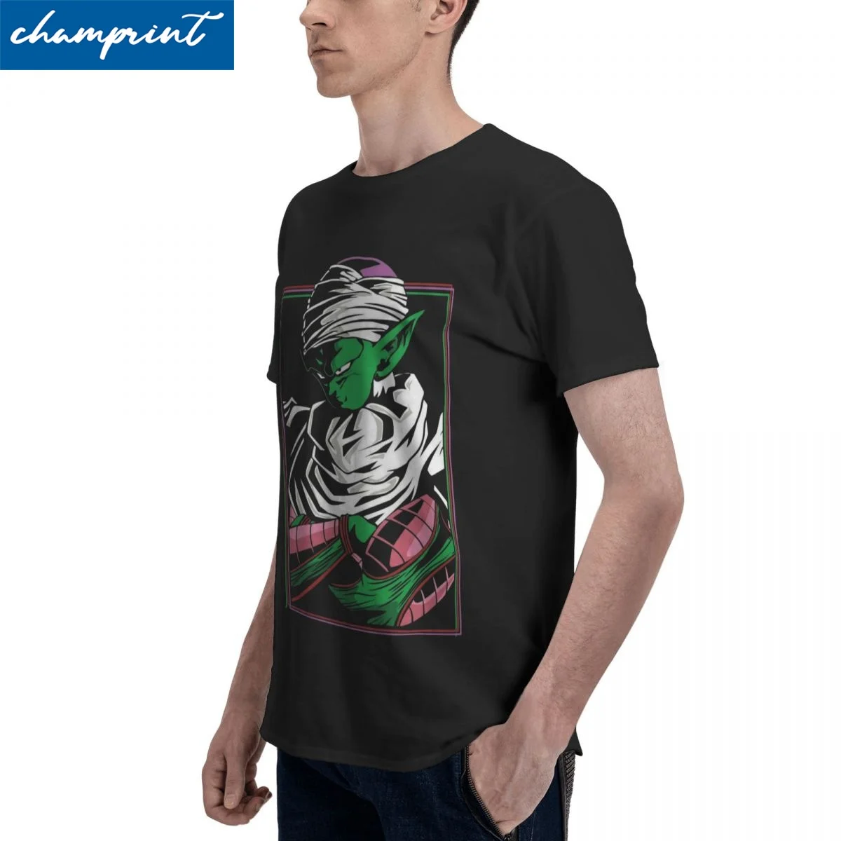 T-Shirt drôle Dragon Ball Piccolo Steadfast Resolve pour hommes, 100% coton, manches courtes, col rond, vêtements d'été
