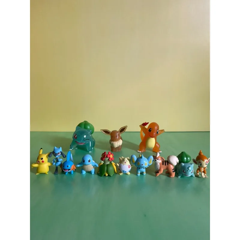 Figura de Pokémon, Rockruff, Zorua, Inteleon, Appletun, Frogadier, Houndour, Cyndaquil, Bonsly, Juguete Coleccionable