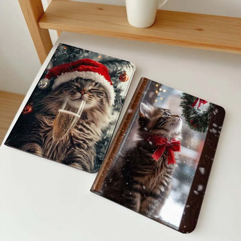 

Cat Santa Hat Champagne For Vivo Pad SE 11 5 3 2 Pro 12.3 13 12.1 11.5 Air IQOOPad Foldable Tablet Case Gift