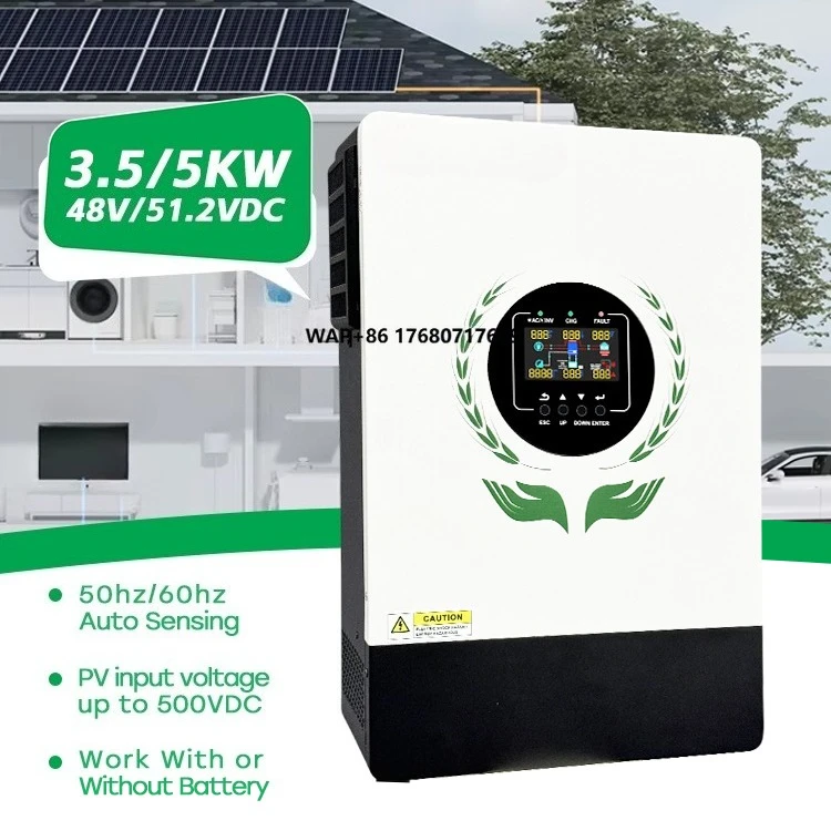 CKMINE 5000W 48V 51.2V Off Grid MPPT Solar Inverter 230VAC 220V 50HZ 60HZ Without Battery for Home Energy Power System