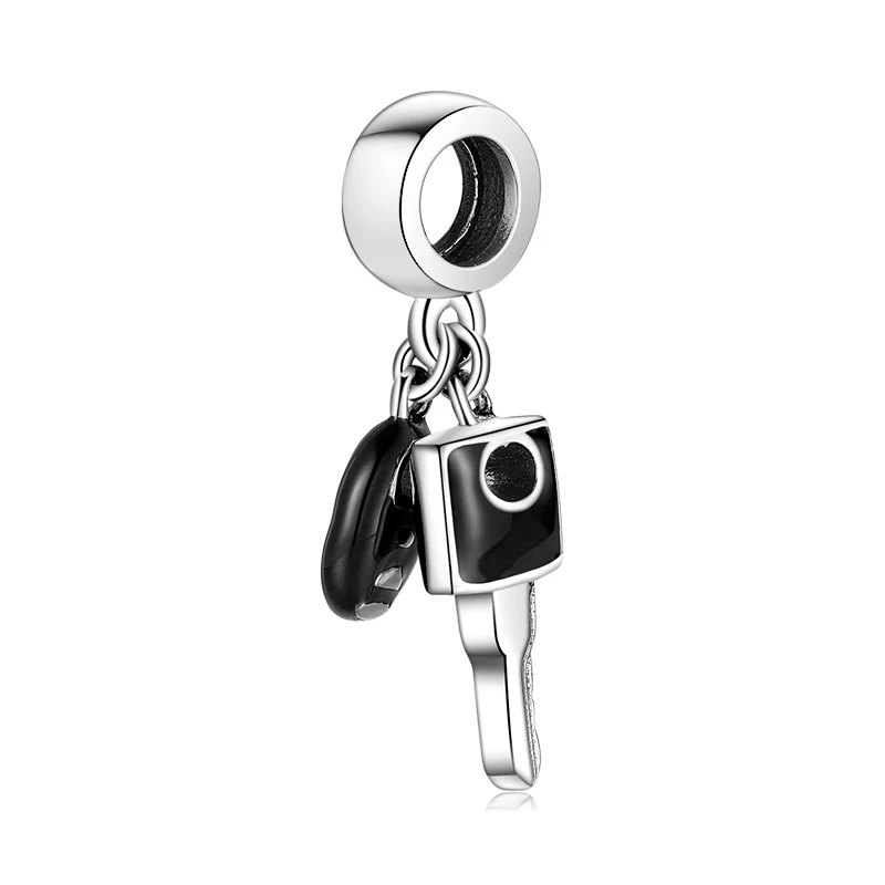 

Creative Car Tools 925 Sterling Silver Retro Car Keys Bicycle Pendant Charm Fit Original Bracelet Diy Jewelry Accessories Beads