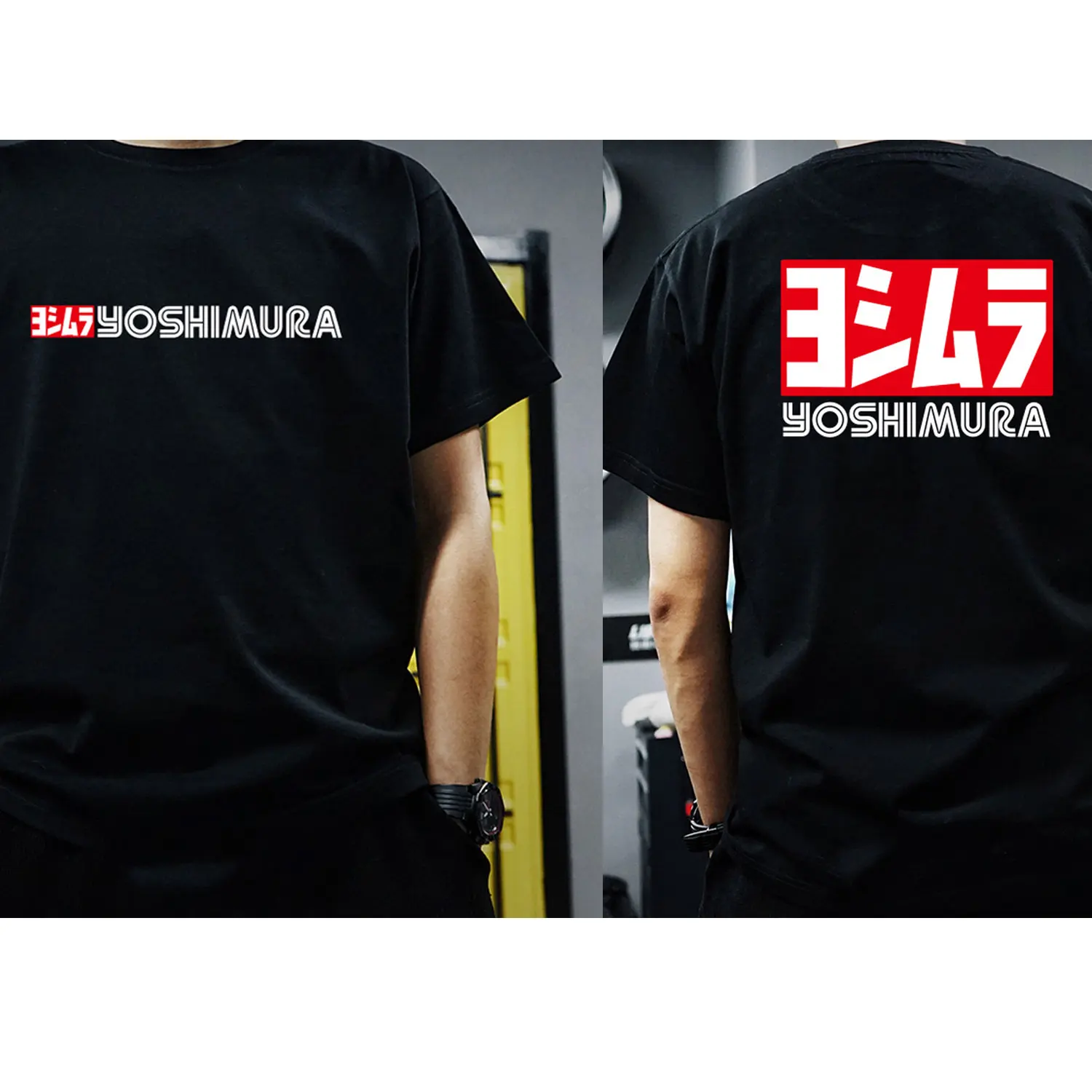 

Modified Motorcycle Yoshimura Exhaust Men Clothes Fashion T-Shirts Streetwear 100% Cotton Modified Car Enthusiasts