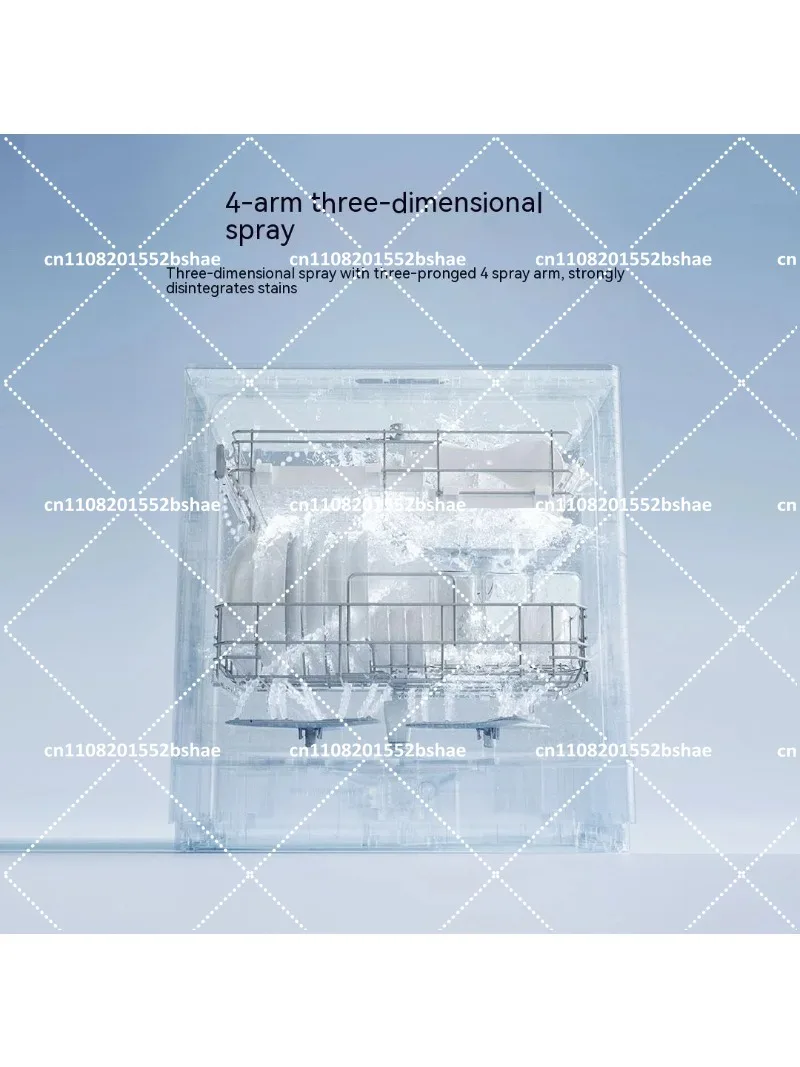 220V Smart Desktop Dishwasher Sterilization Hot Air Circulation Drying Dishwasher for Home Kitchen