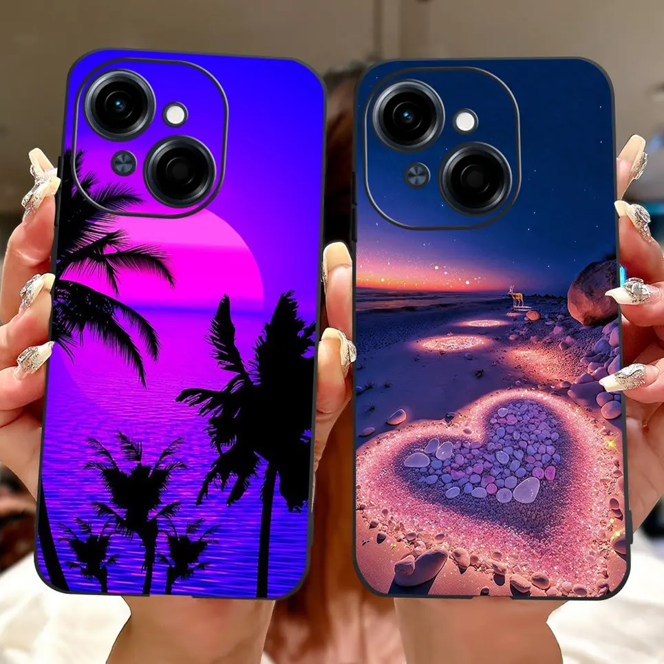 Para Tecno Spark GO 2025 GO 1 Spark 30c 5G fundas Pop 9 4G 5G estilo fresco Tiger Dragon funda de teléfono suave silicona TPU contraportada