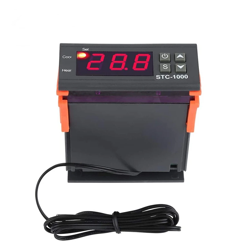 STC-1000 110-220V เทอร์โมคอนโทรลเลอร์อุณหภูมิแบบดิจิตอล Thermoregulator Incubator รีเลย์ LED 10A เครื่องทําความร้อนเครื่องมือ