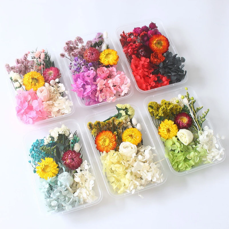 

Home Decor Flores Secas Mix Pressed Dried Flowers Gypsophila for Soap Candle Making Decoration DIY Ornament Scrapbooking