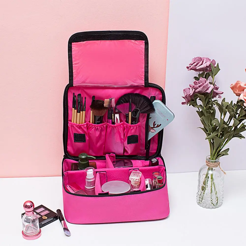 Professional Large Makeup Bag Women Cosmetic Case Multifunction Storage Waterproof Mini Portable Travel Make Up Handle Organizer