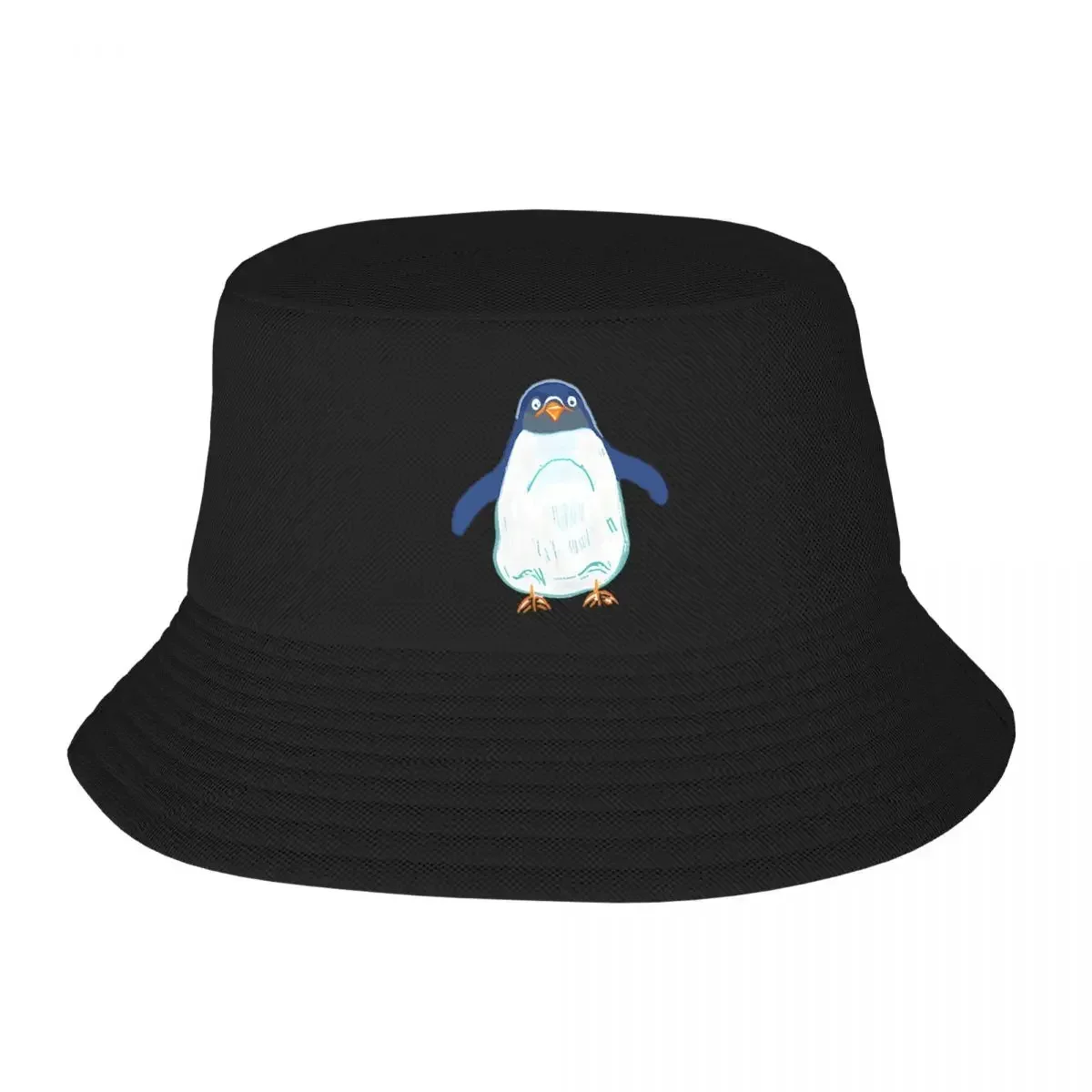 Penguin Pastel Art Bucket Hat Panama For Kids Bob Hats Hip Hop Fisherman Hats Summer Beach Fishing Unisex Caps