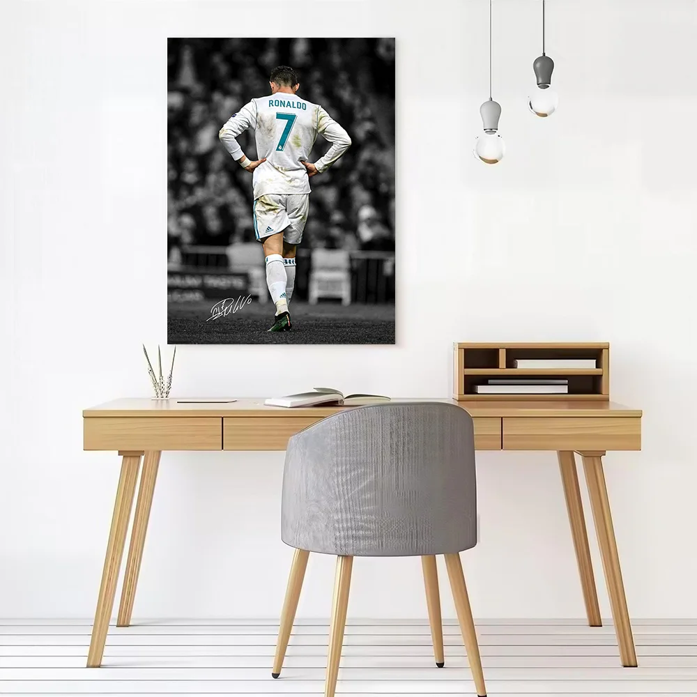 Cristiano Ronaldo Printed Canvas Poster Custom Pictures Wall Art Canvas Painting for Home Decorations Room Decorating Interior