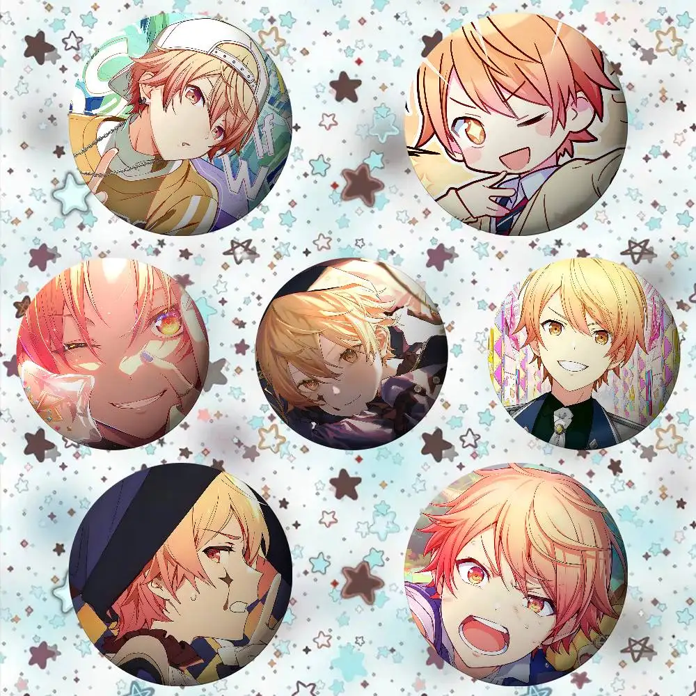 Cartoon P-Project SEKAI Tenma Tsukasa Badges Fun Creative Button Pins Brooches For Clothes Backpacks Good Gifts For Kids Friends