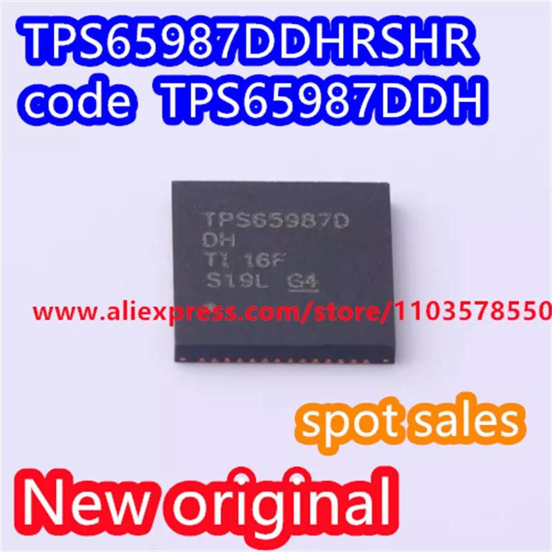 5PCS  100% New original TPS65987DDHRSHR power management chip VQFN-56 package TPS65987D DH