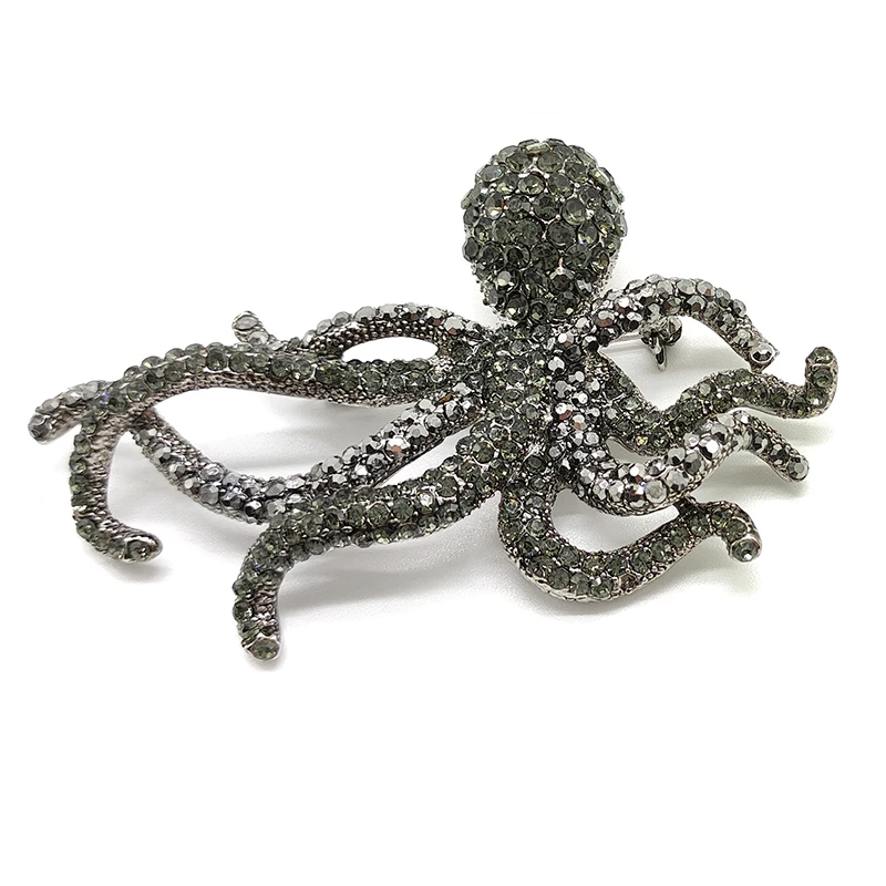 2023 New Big Octopus 10 Color Sea Creature Squid Aristocratic Custom Clothing Brooch Accessories Brooches for Women Jewelry