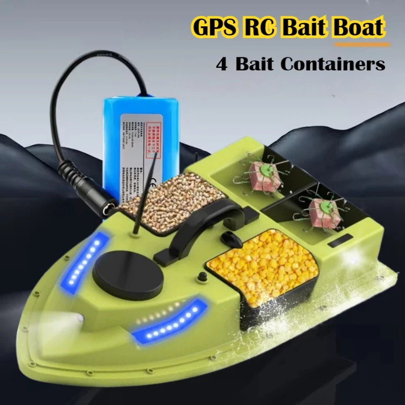 

RC4 Compartment GPS Intelligent Remote Control 99 Positioning Points Automatic Navigation Return Fishing Tools