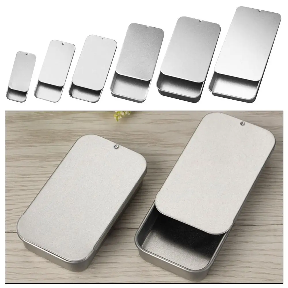 Multi Size Push-pull Tin Plate Storage Box Travel Small Objects Finishing Box Rust proof Dust-proof Candy Packaging Iron Box