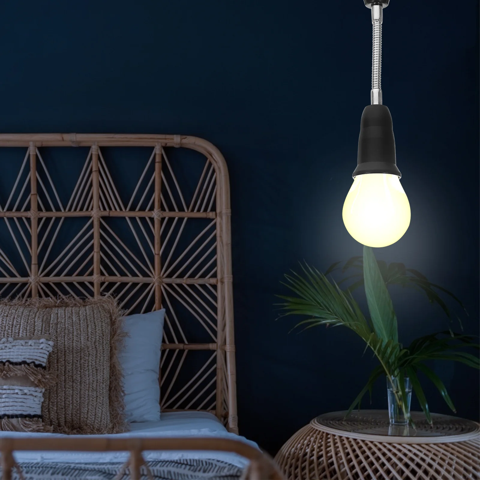 

Вращающийся на 360 градусов удлинитель цоколя E27, адаптер держателя лампы 29 см для удлинителя внутреннего наружного освещения