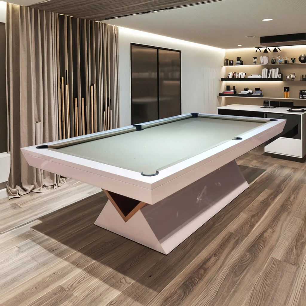 Factory  Most Popular High-end Custom Modern Luxury  Billiard Tables 7ft 8ft 9ft Solid Wood Dining Pool Table