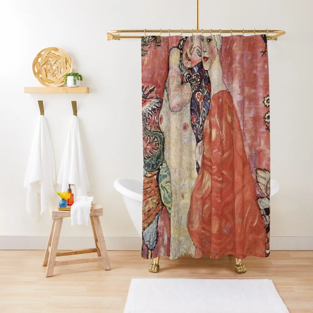 

GIRLFRIENDS - GUSTAV KLIMT Shower Curtain Bathtub Modern Showers For Bathroom For Bathrooms Bathroom Accessories Curtain