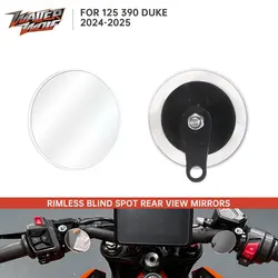 Motorcycle Adjustable Rear View Blind Spot Mirrors For 125 Duke 390 Duke Duke390 250duke 2024-2025 Convex Rearview Side Mirror