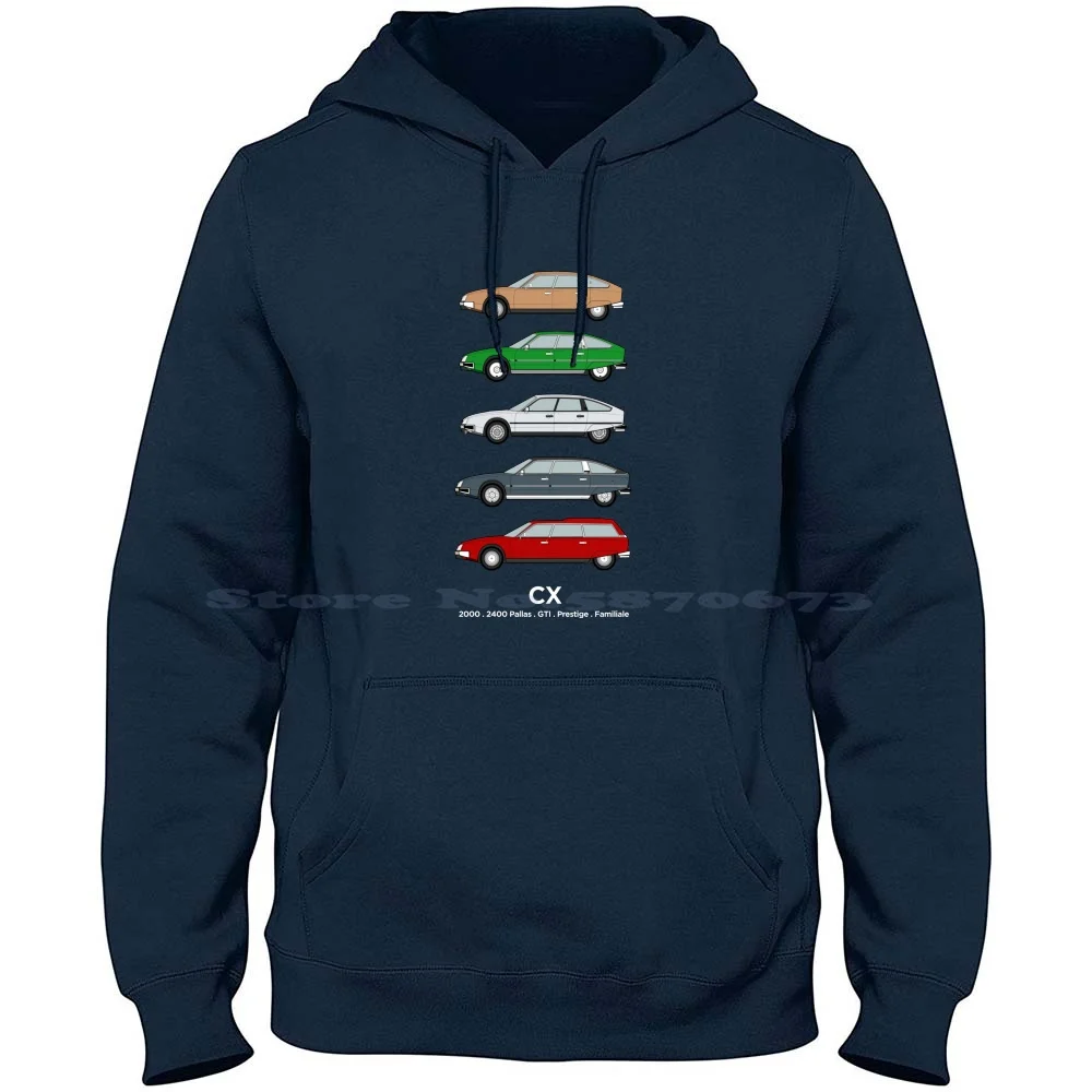 Cx-Sudadera con capucha de la serie 1 de coches clásicos, 100% algodón, Citron Cx Pallas Cx 2000 Cx Prestige Cx Family Cars