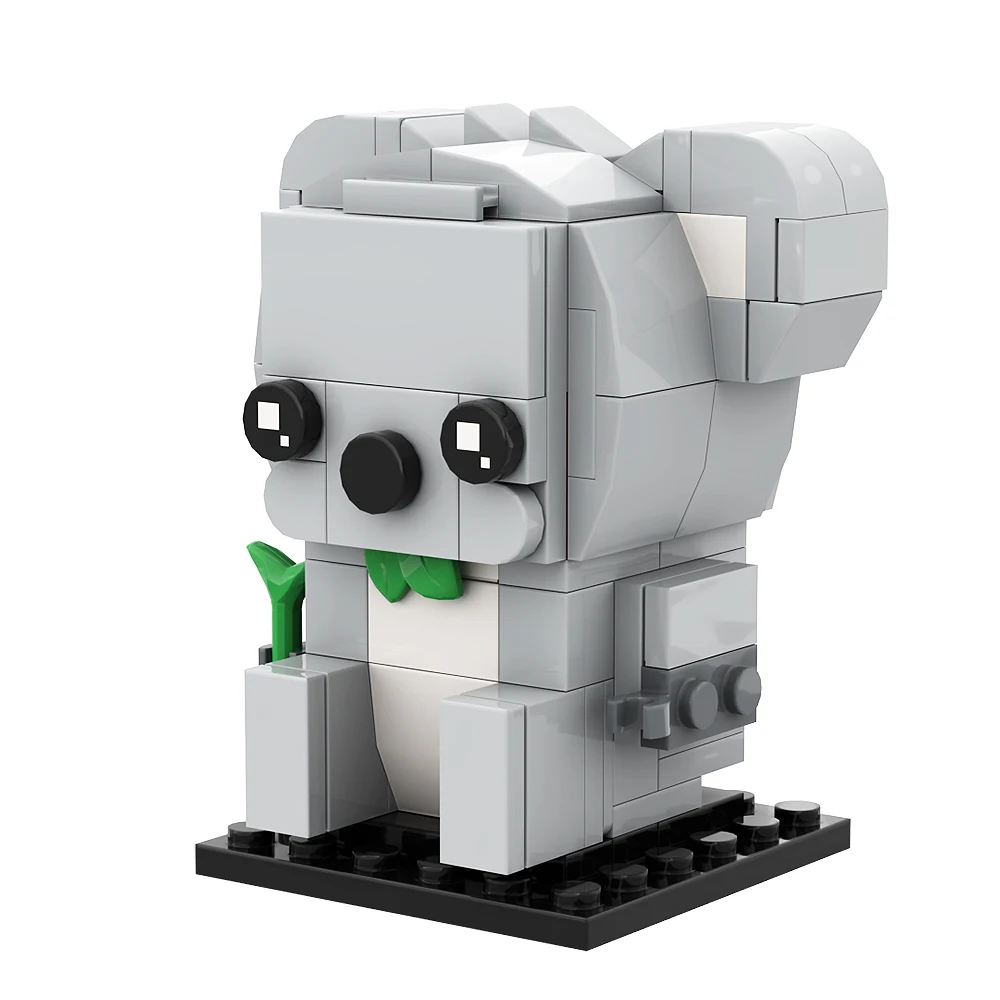 MOC-Animal Koala Design Building Block Set, Criatividade Idéias Bricks, Educação Brick Brinquedos, Kids Gift, Phascolarctos, Cinereus, Presente