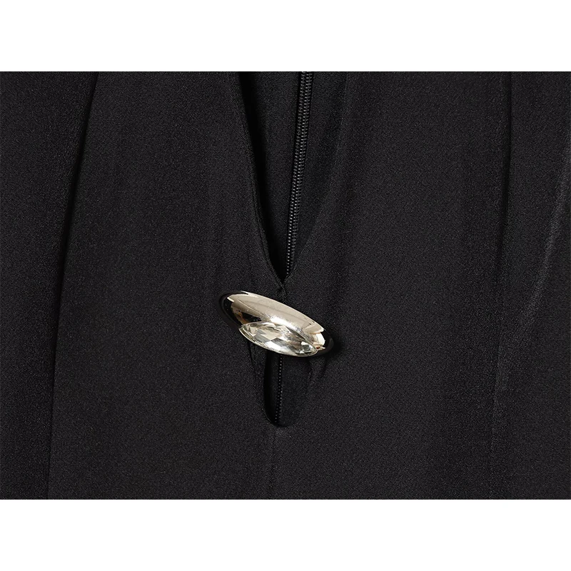 YENKYE European And American Style  Women New Fashionable Sexy Hollow Out Dress Long Sleeve Slim High Street Party Mini Dresses