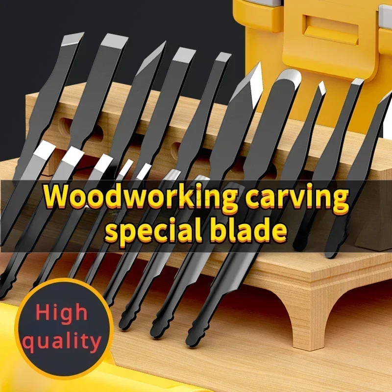 5/10/20pc Carving Blade for Lithium/plug-in Electric Carving Machine Carpentry Power Sculpt Chisel Blade Root Carving Pen Knife