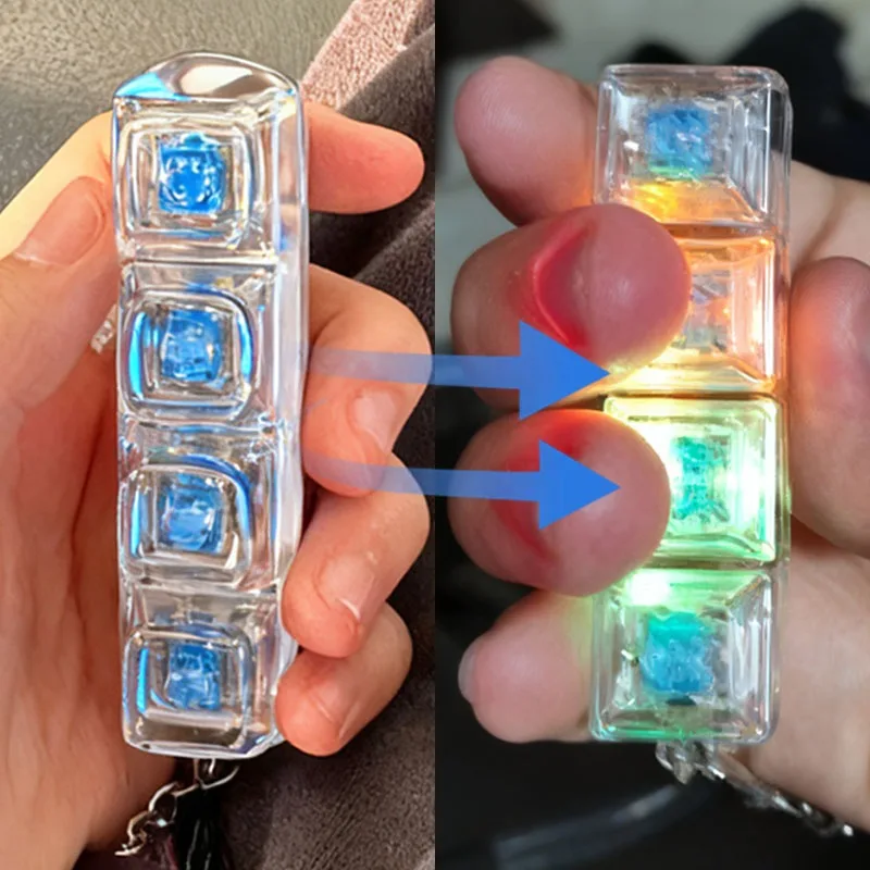 لوحة المفاتيح الميكانيكية المفاتيح إصبع زر الإجهاد القلق الإغاثة لمكتب المنزل الكبار طفل الضغط الفرس أداة الهدايا