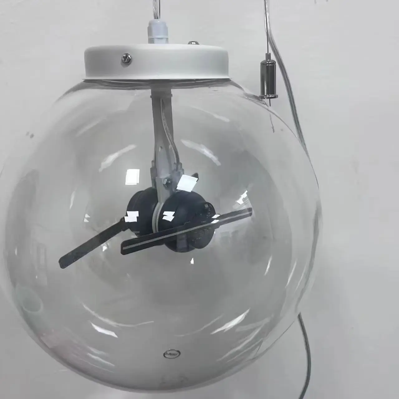 Imagem -06 - Bola Transparente Circular Beverg de 15 cm com Projetores Holográficos 3d Duplos de 10 cm Visão de 360 Graus Presente de Natal