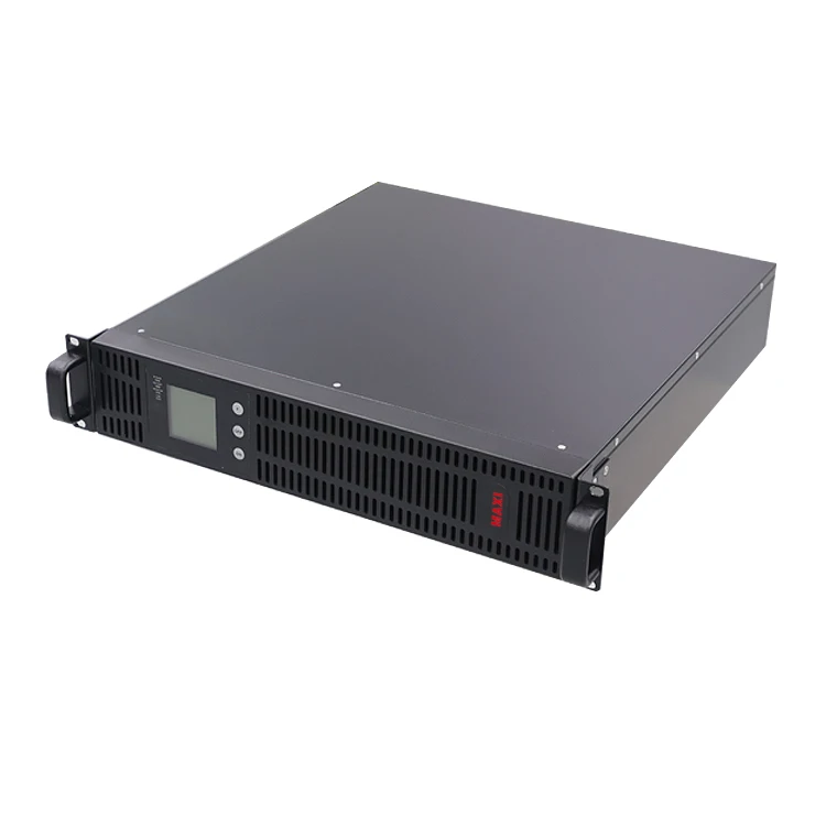 Rack Mount UPS 220V 3KVA Online Double Conversion Ups Power Supply Pure Sine Wave External Battery Model 72V
