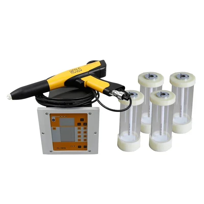KAFAN Mini Lab Test Using Powder Spray Fluidizing Hopper 2 LBS Mini Powder Coating Hopper
