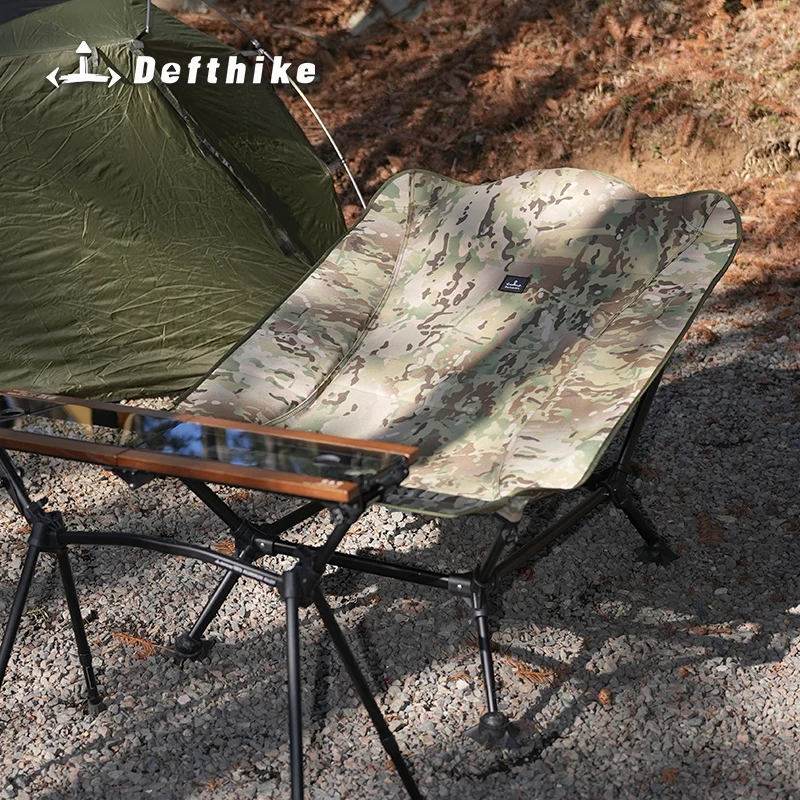Defthike Official Folding Lounger Chair Oversized Camping Chair 7 Series Aluminum Alloy Outdoor Portable Chair Home Travel Beach