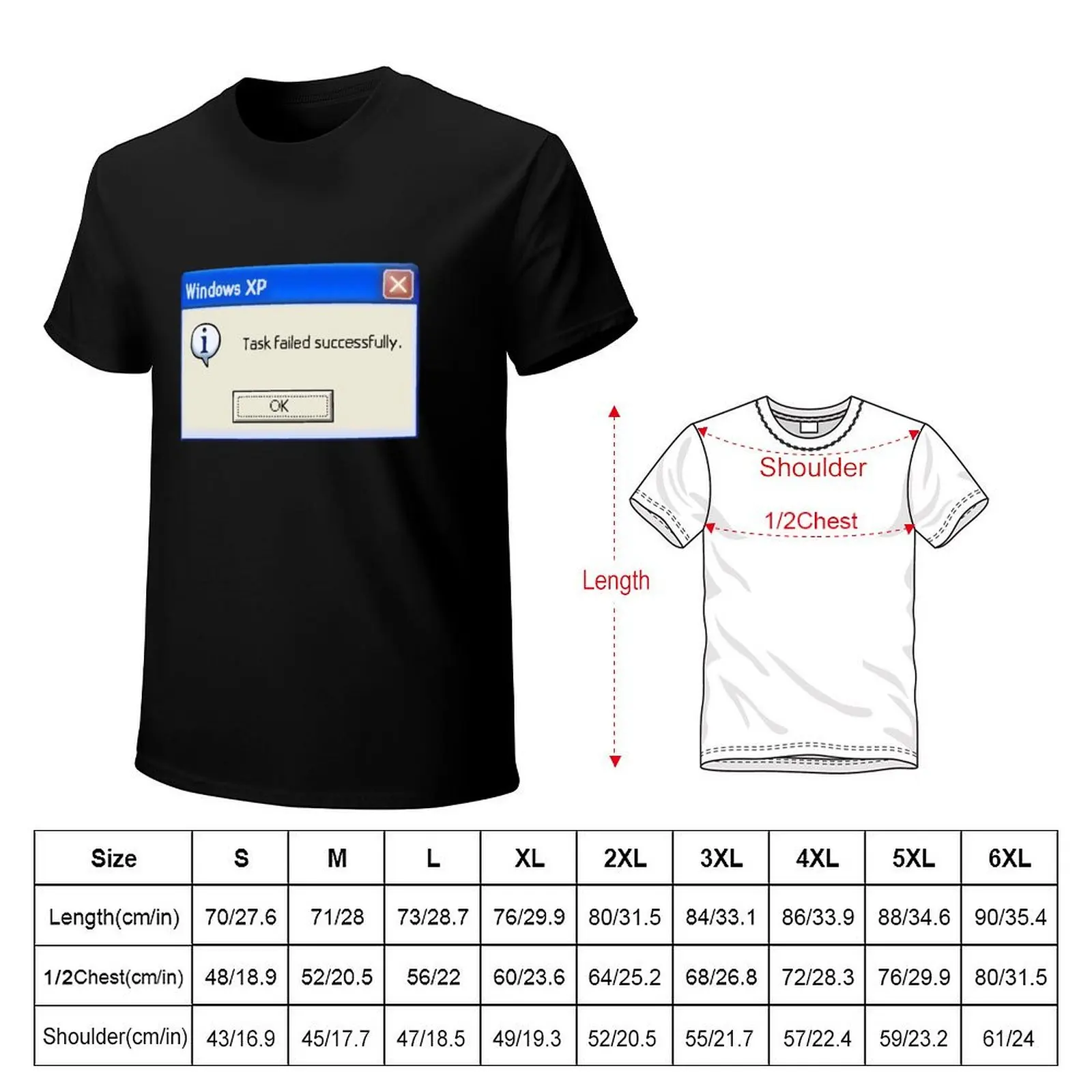 Task Failed Successfully T-Shirt Casual Trendy Streetwear Tee Shirt