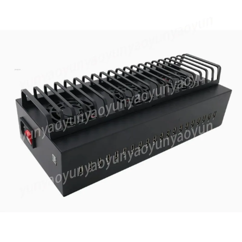 20 Port USB Charging Station, Multi-Device Charger Hub with Storage Rack, Fast Charging Desktop Organizer