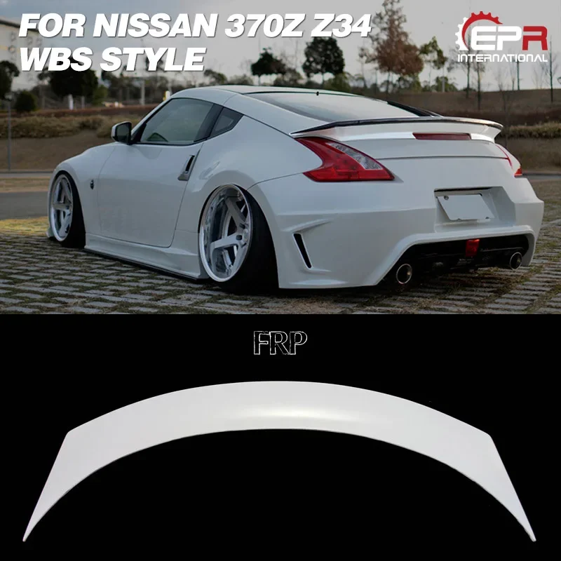 

Для Nissan 2009 на 370Z Z34 WBS стиль Стекловолоконный задний спойлер FRP стекловолокно стекло багажник сплиттер КРЫЛО БАМПЕР Дрифт Тюнинг Комплект