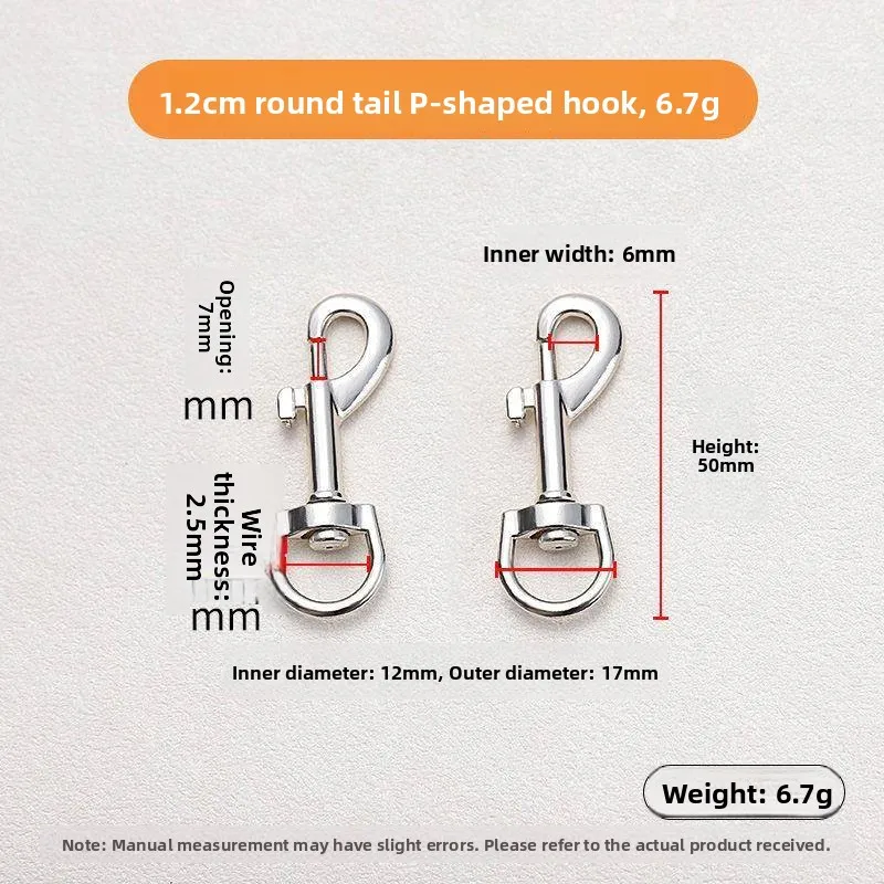 Stainless Steel Dog Leash Hook round Ring Pet Retriever Rope Buckle Rotating Lock Carabiner Multi-Functional Outdoor Gear