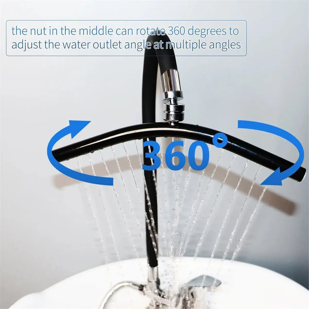 

Head Water Spa Frame for Shampoo Bowl Bed, Beauty Salon Multi-Angle Head Spa Waterfall Equipment for Scalp Care 3pc