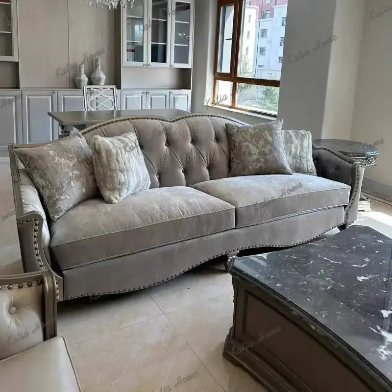FG Two Seaters Living Room Sofas Velvet Small Open Floor House Living Room Sofas Loveseat Mini Soft Muebles Para El Hogar Couch