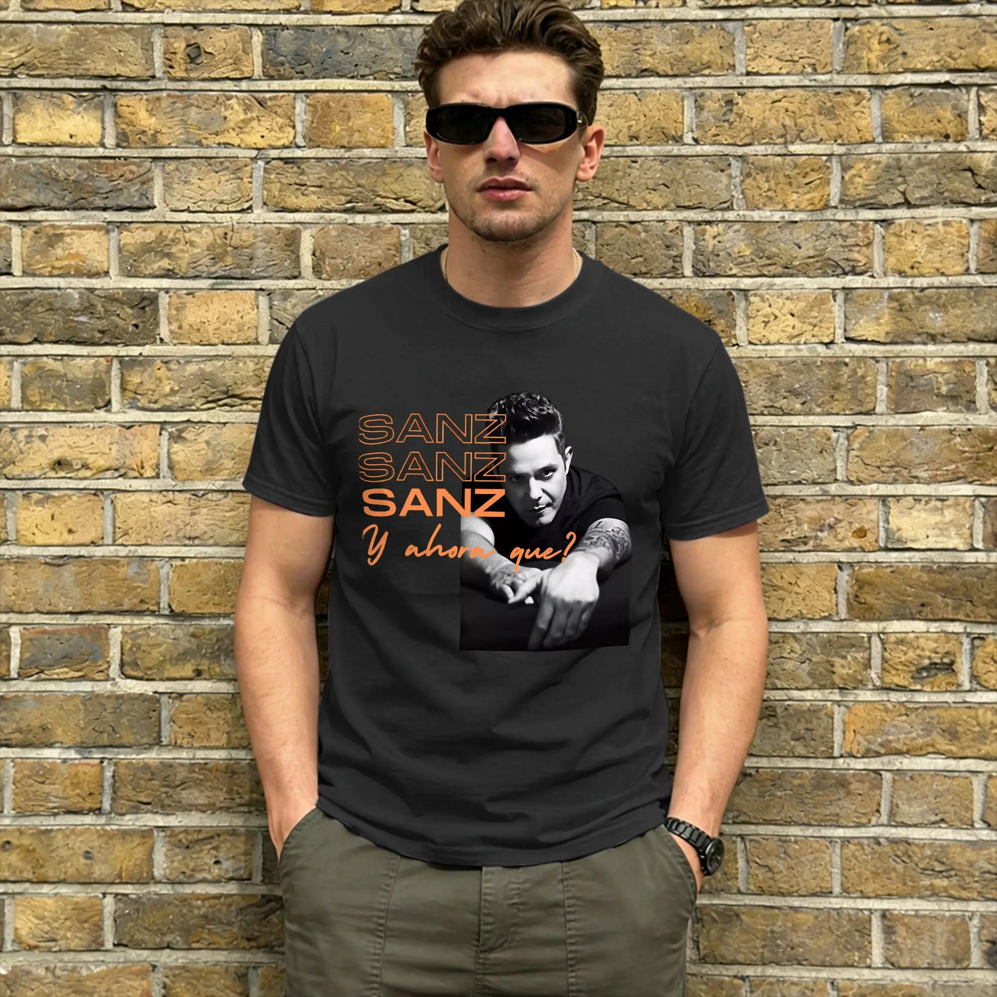 Men T-Shirt Alejandro Sanzs Casual Cotton Tee Shirt Short Sleeve Spanish 2026 Tour T Shirt Round Collar Clothing Plus Size