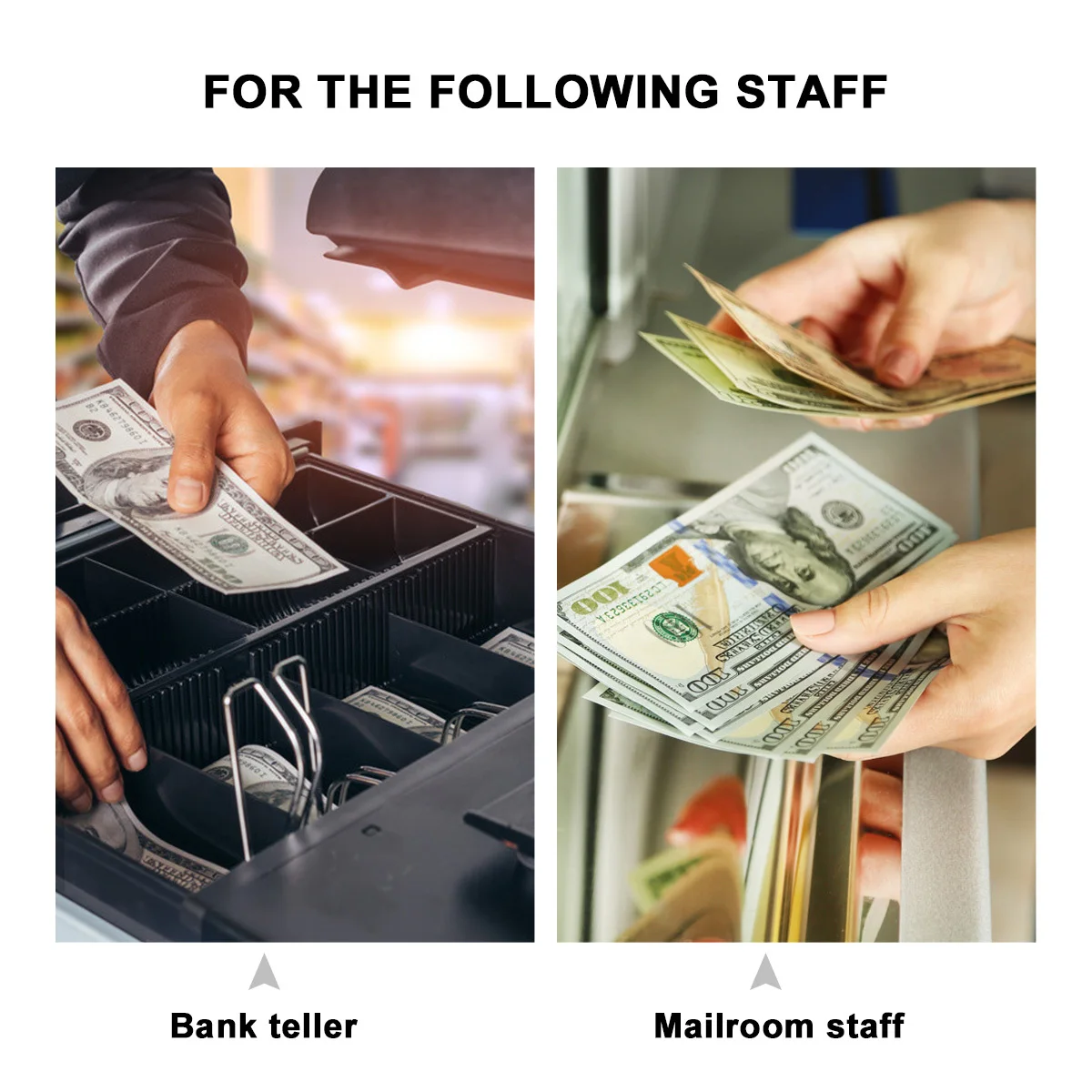 2Pcs Finger Moistener Sponge Cup for Cash Counting Plastic Wet Hand Tool Bank Approved Office Efficiency Enhancer