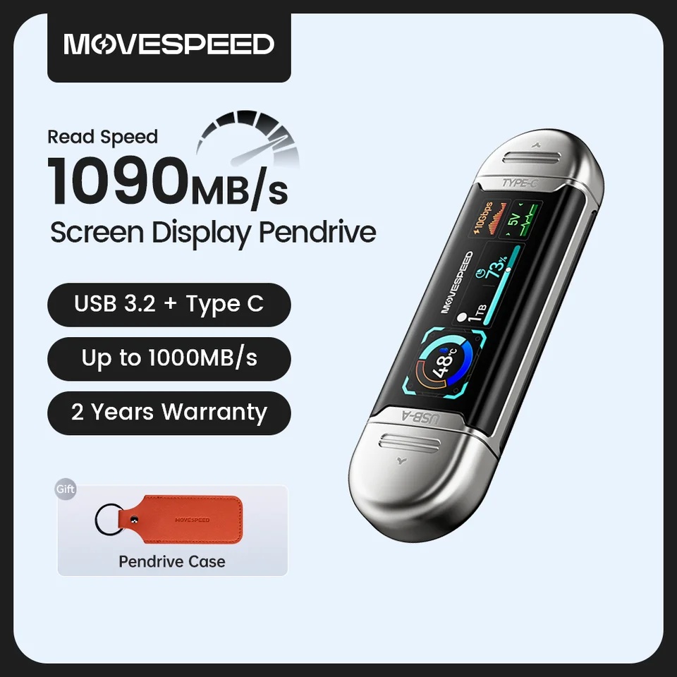 MOVESPEED SU10 1090MB/s Solid State PenDrive 2TB 1TB 512GB 256GB