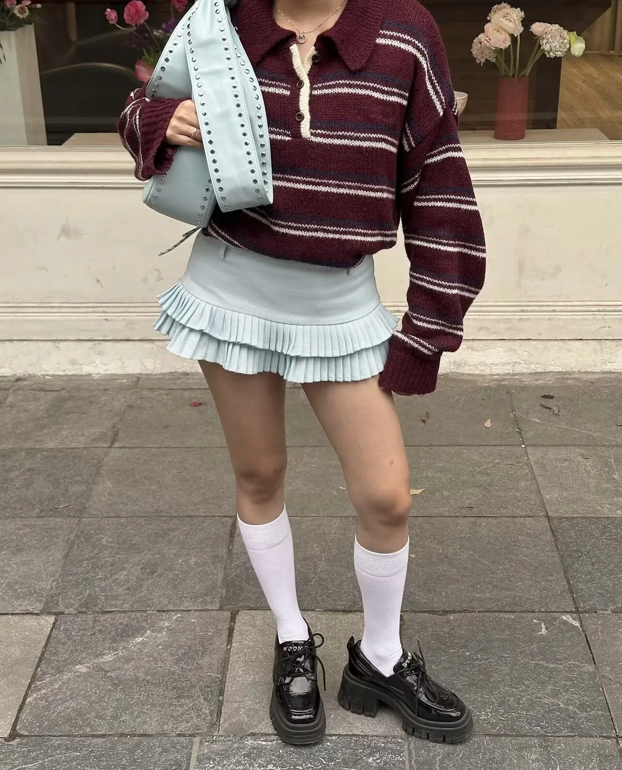 

Vintage Clothes Women Autumn Srtiped Oversized Sweater Korean Fashion Long Sleeve Top Casual Sweaters For Woman Fall Outfits