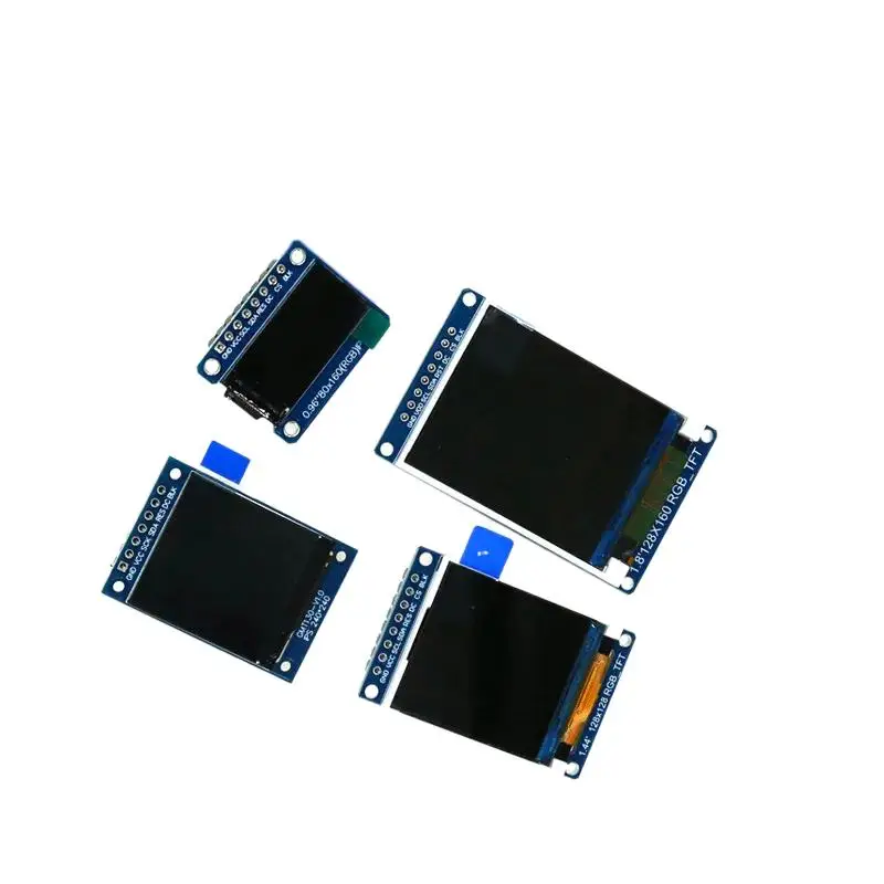

Display 0.96 1.3 1.44 1.8 inch IPS 7P SPI HD 65K Full Color LCD Module ST7735 / ST7789 Drive IC 80*160 240*240 (Not OLED)