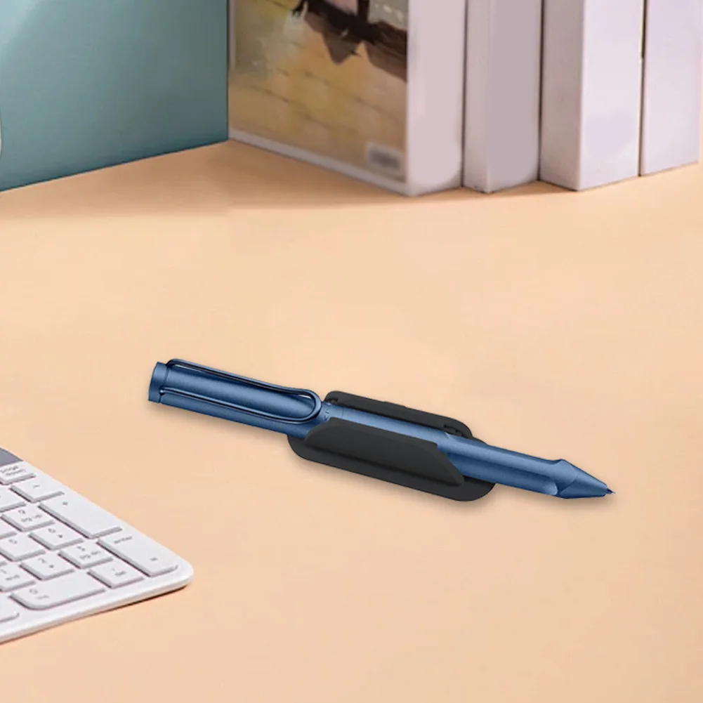 6 قطع حامل قلم لاصق مضاد للسقوط من السيليكون حامل قلم لاصق مشبك قلم حبر جاف لملحقات مكتب المكتب المدرسي