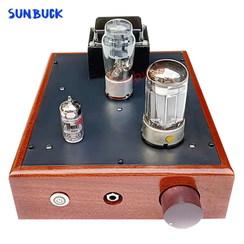 

SUNBUCK Tube Amp 0 noise 5Z4P 12AT7 6080 Rectifier 1W Vacuum Tube Headphone Amp Amplifier Audio