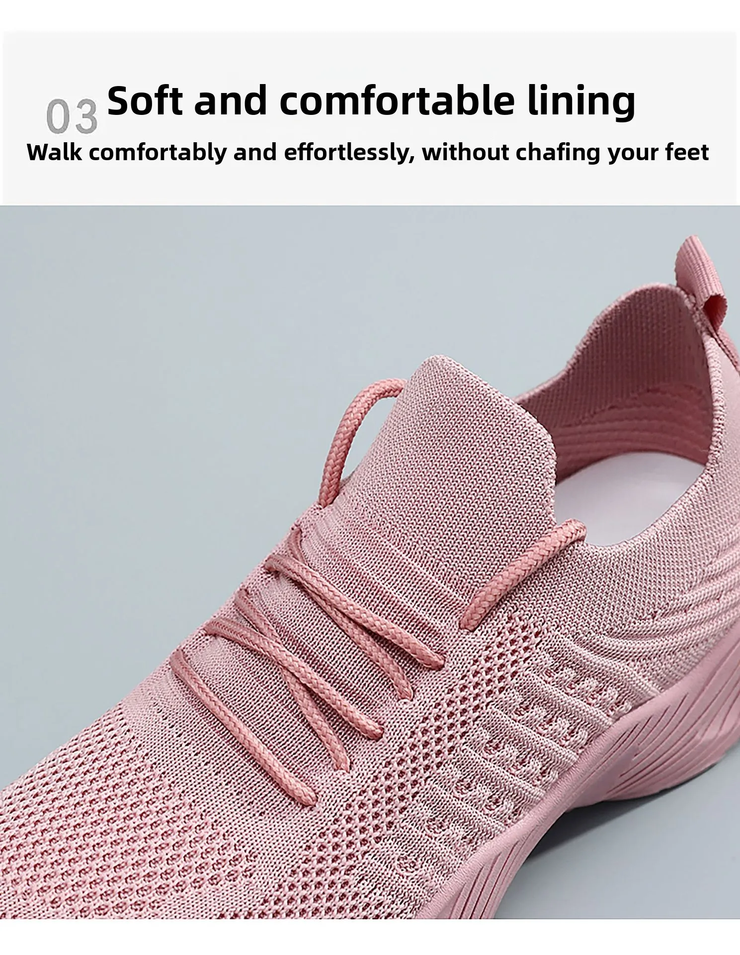 Atmungsaktive Damen-Sneaker aus Flying Weave, leichte, weiche Sohle, für ältere Menschen, Mutter, Wanderschuhe, Sommer-Mesh, rutschfeste, lässige Sportschuhe – Detail 30