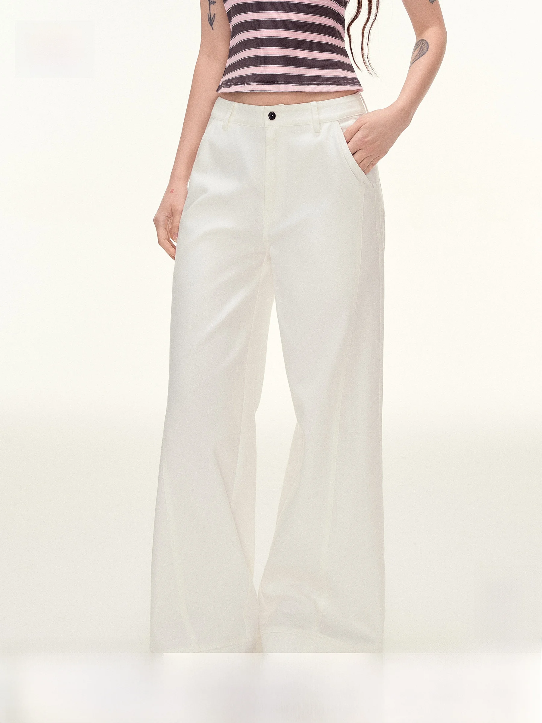 

Affreedom Loose Fit Straight Leg Cotton Jeans Embroidered Pocket Versatile Casual Pants Women's Summer Fashion China Made
