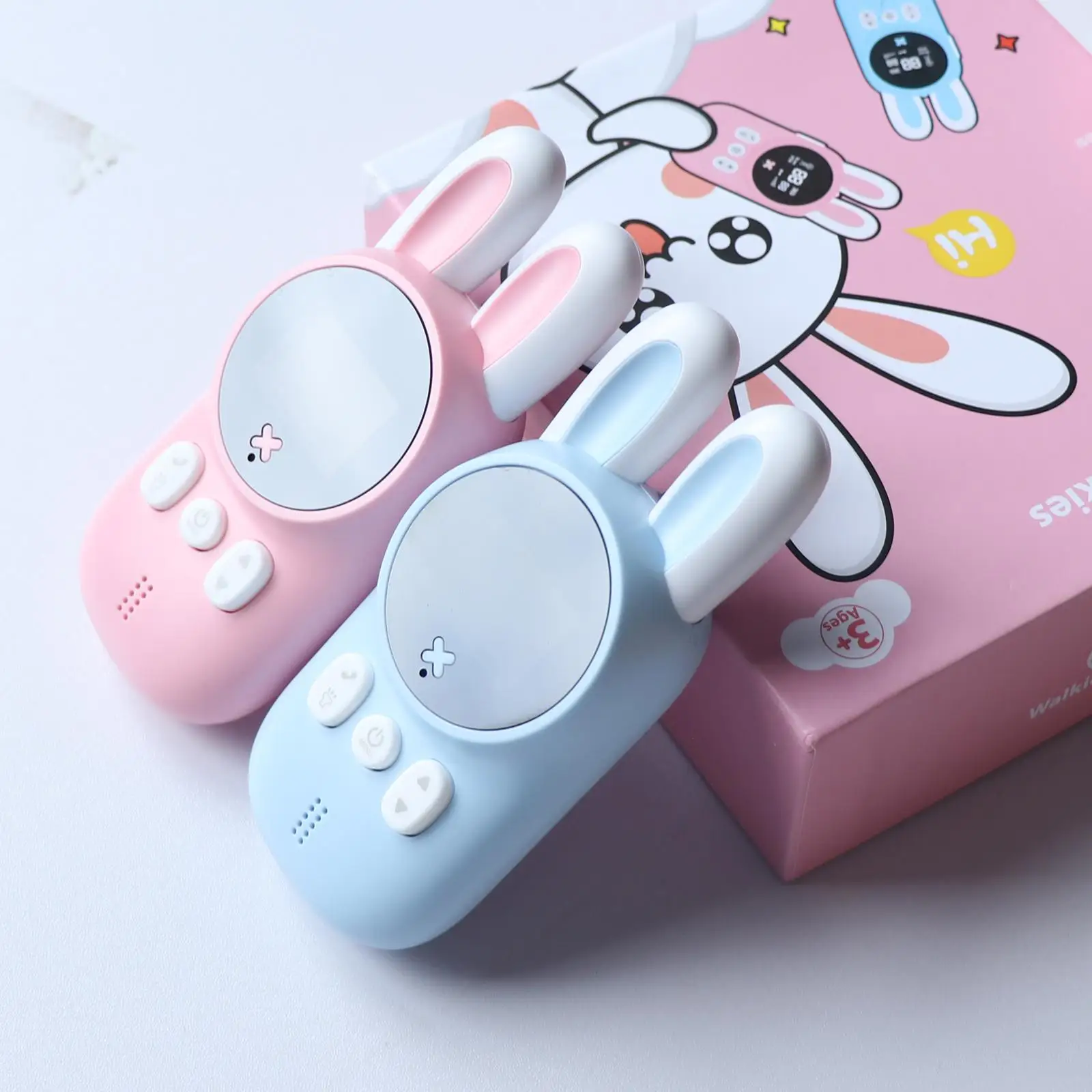 

Walkie Talkies for Kids 22 Channels 2 Way Radio Kid Toy Gift 3 KM Long Range with Backlit LCD Flashlight Best for Boys and Girls