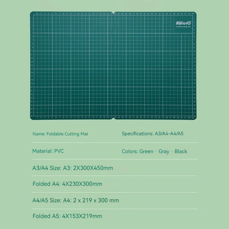 แบบพกพาเสื่อตัด Self-Healing A3/A4 ตัด PVC สําหรับ DIY CRAFT Multi-Purpose CRAFT สําหรับงานฝีมือ Hobbyists
