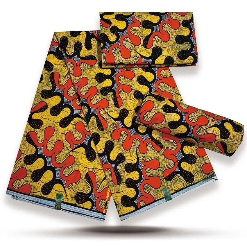 فستان هولندي Loincloth شمع حقيقي Pagne أفريقي سوبر 6 ياردات 100% قطن باتيك دانتيل شمع هولندي حقيقي VL أصلي 2024 شمع جديد #5