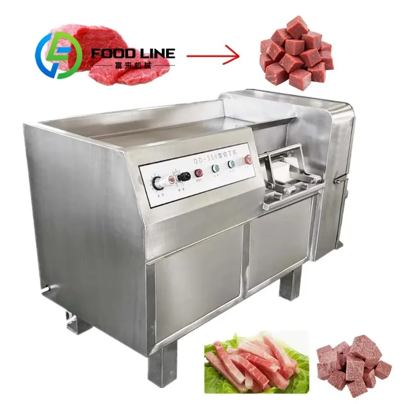 Frozen Meat Dicer Precision Frozen Meat Cutting Dicing Machine Multi Blade Adjustable Size Dumpling Factory Factory Offer